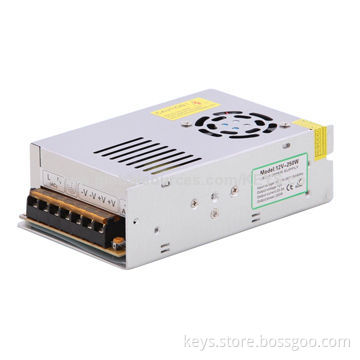 DC12V 250-400W switching power supply with fan cooling and USB interface, input voltage AC90-250V